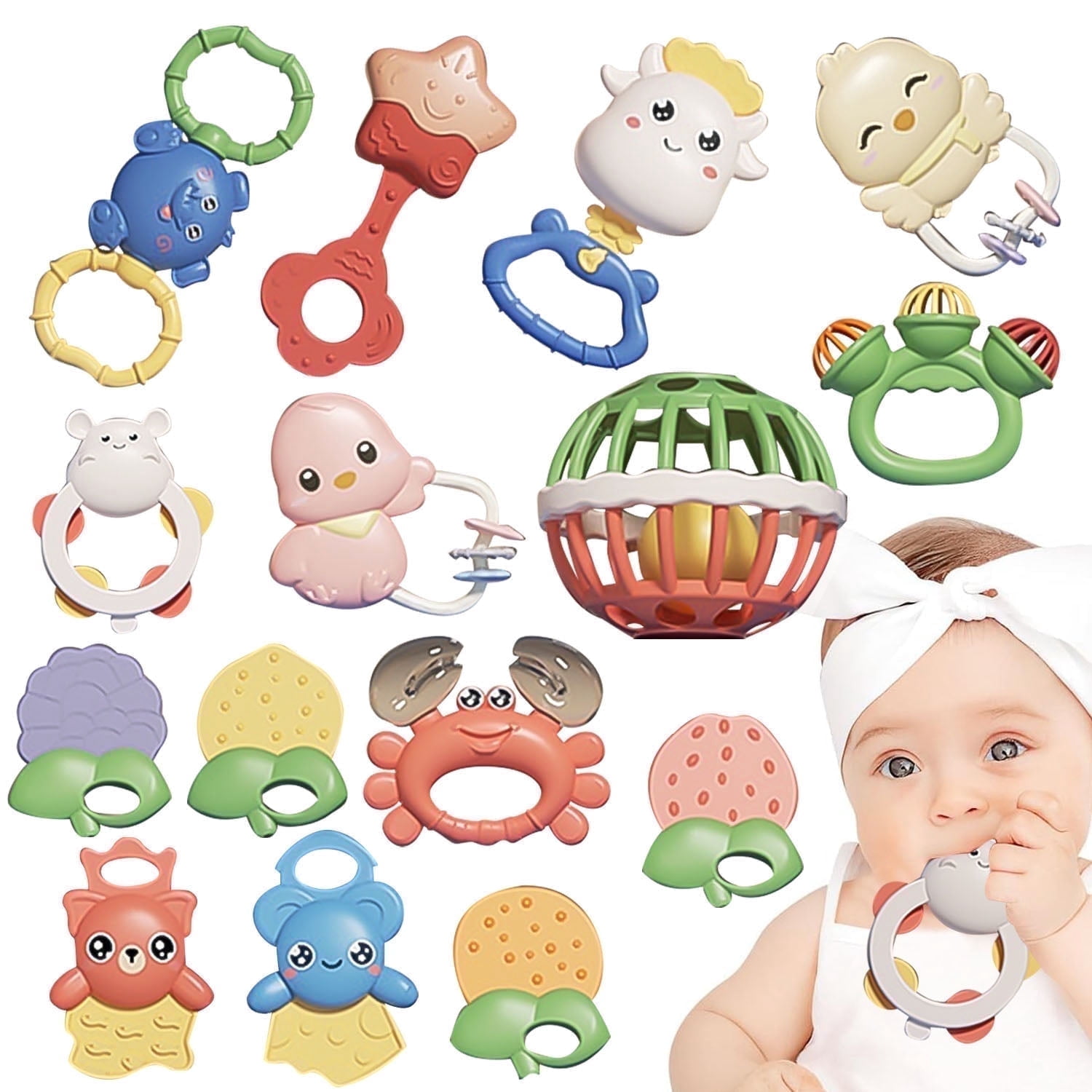 Sytle-Carry 15-Piece Baby Rattle and Teether Set photo 1