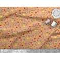 thumbnail image 2 of Soimoi Polyester Crepe Fabric Vegetable,Burger & Pizza Food Printed Fabric 1 Yard 52 Inch Wide, 2 of 3