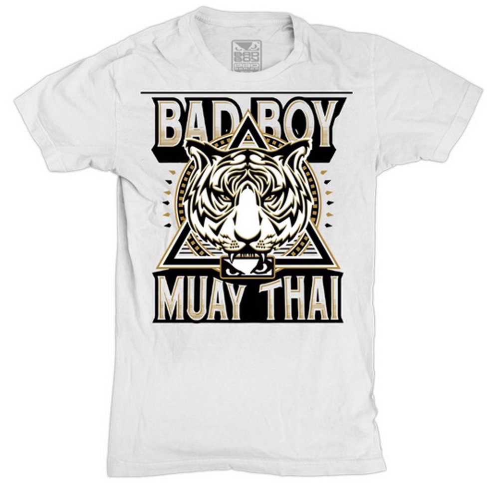 Bad Boy Bad Boy Mens Muay Thai Legacy MMA TShirt White XL mma