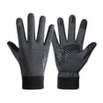 thumbnail image 3 of Guantes de invierno antideslizantes con dedos con pantalla táctil para pescar, esquiar, conducir, nieve Gris M, 3 of 8