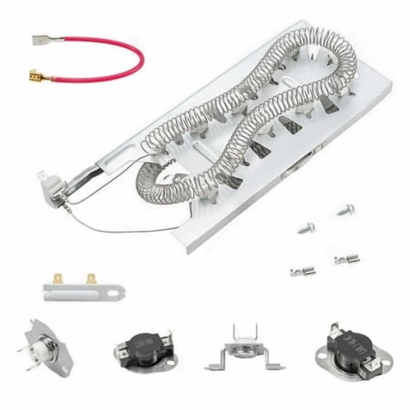 Dryer Heating Element Kit for Whirl-pool Cabrio Duet Model WED5620HW1 WED5600XW0 WED5100HW1 WED8000DW4 WED8500DC4 WED5500XW0 WED5100HC1 GEW9200LW1 WED5800BW0 GEW9250PW0 WED5600XW1 Replacement