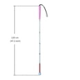 thumbnail image 2 of Bastón plegable de aluminio blanco para personas ciegas y con discapacidad visual (6 secciones plegables) (120 cm (47,2 pulgadas), mango rosa), 2 of 5
