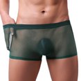thumbnail image 2 of jobturf Mens Underwear Summer See Through Mesh Breathable Boxer Briefs Comfy Lightweight Underpants Low Rise Stretchy Trunks M-XXXL, 2 of 4