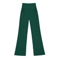 thumbnail image 6 of Rotm Pants for Girls Girls Flare Leggings High Waisted Bootcut Yoga Dance Flared Pants Dark Green,5-6 Years, 6 of 6