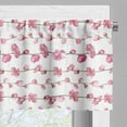thumbnail image 3 of Ambesonne Leaves Valance Pack of 2, Sakura Ivy Branches, 42"X18", Pink and Pale Rust, 3 of 5