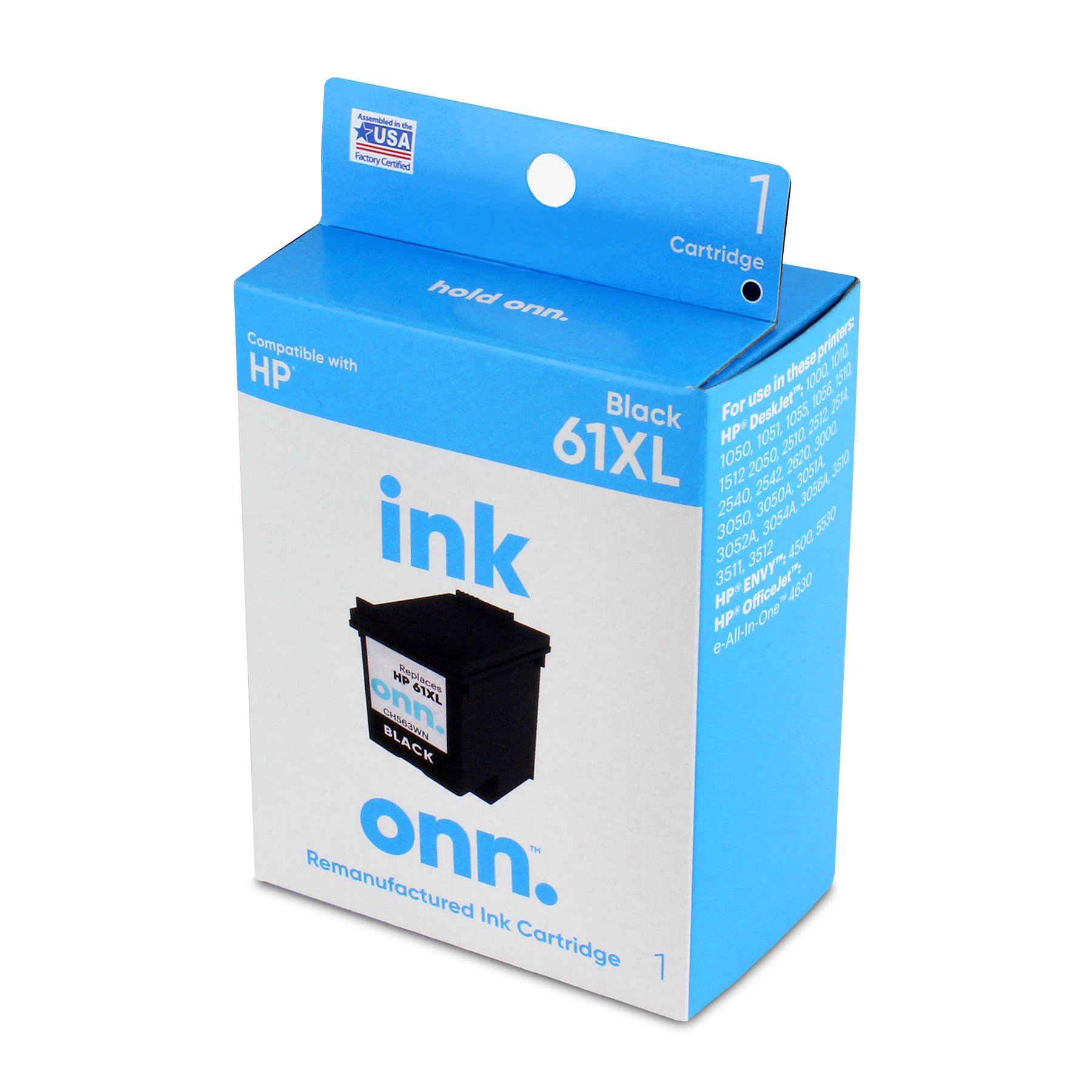 onn. Remanufactured Ink Cartridges, HP 