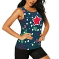 thumbnail image 2 of Fotbe Christmas Blusas Sin Mangas para Mujer – Estilo Casual, Corte Suelto, Slim-Fit, Cuello Redondo Deportivo, Tops de Verano para Gimnasio y Yoga-Large, 2 of 7