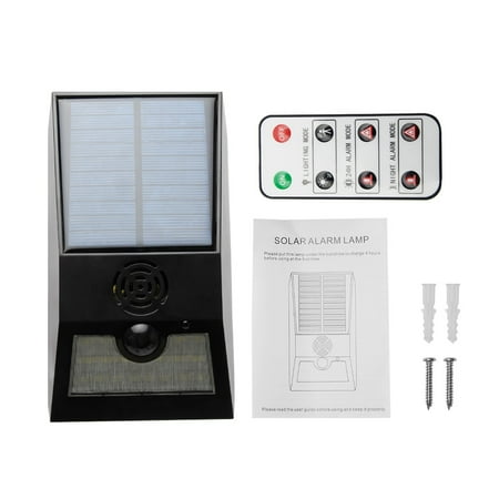 

Siren Yard Solar Alarm Light Strobe Motion Detector Villa With Remote Control
