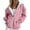 Pink1#9527, variant on BOOMNY Womens Long Sleeve Fleece Hoodies Plaid Pullover Hoodie for Women Trendy Zip Up Casual Warm Fall Winter Hooded Sweatshirts With Pocket