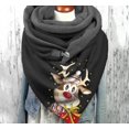 thumbnail image 1 of Esta bufanda cálida, gruesa y sencilla es una bufanda estampada navideña de moda con buena mano de obra., 1 of 6