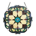 thumbnail image 2 of CHLOE Rosalie Victorian Tiffany-glass Window Panel 18" Wide, 2 of 3