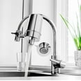 thumbnail image 2 of iSpring DF2-CHR Faucet Mount Water Unparalleled Contaminants Removal, 2000L Filter Life, 1.5GPM Filtration Rate, Chrome W/Aerator, 2 of 4