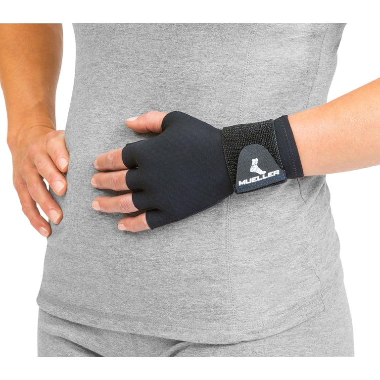 Mueller Reversible Compression Glove, Black, Unisex, One Size Fits