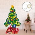 thumbnail image 1 of Sentido árbol de Navidad, Árbol de Navidad de bricolaje con adornos para niños pequeños Dorada de la ventana de la puerta de la puerta Decoración de N B 30pcs Baoblaze Pared colgando el árbol de fieltro, 1 of 8