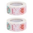 thumbnail image 1 of GOOHOCHY 2 rollos de pegatinas para el día de San Valentín con texto "Te amo", ramos y etiquetas decorativas., 1 of 7