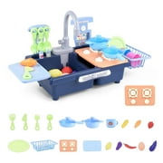 1 Set Kids Kitchen Dishwash Toys Pretend kitchen toy pretend play toys for boys Play Children Spray Water Cooking Educational Kitchen Toys With Sounds Lights Gift