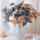 thumbnail image 2 of Nvzi 5 piezas de flores artificiales de tacto real, flores falsas para decoración del hogar, oficina, boda, arreglo de ramo de flores artificiales para decoración (rosa, 23,6 pulgadas de largo), 2 of 5