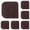 Brown（5PCS）, variant on PLJFXXM Plastic Pan Pot Dish Scraper Tool, Kitchen Nylon Food Scraper, Cast Iron Skillet Cleaner Pan Pot Scrubber, Kitchen Plastic Scrapper Non-Scratch