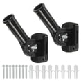 thumbnail image 1 of Soporte para bandera Uxcell, paquete de 2, soporte de bandera de aleación de aluminio con hardware, negro, 1 of 1