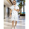 thumbnail image 2 of Conjunto Hombre Verano Camisa y Short a Juego Alberca Playa y Calor, 2 of 5