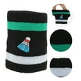 thumbnail image 3 of Unique Bargains 1 Pc Breathable Wristbands Comfortable Sports Wristband Badminton Black White Green, 3 of 6