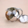 thumbnail image 4 of HUANGZHEN 500ml Stainless Steel Glass Spherical Flower Tea Pot, 4 of 5