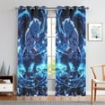 thumbnail image 5 of Anime Curtains for Bedroom Drapes Slayer Tanjirou Inosuke Kyoujurou Print Design Window Treatments Curtain Panel Set, 2-Panels, 42" W x 63" L, 5 of 8