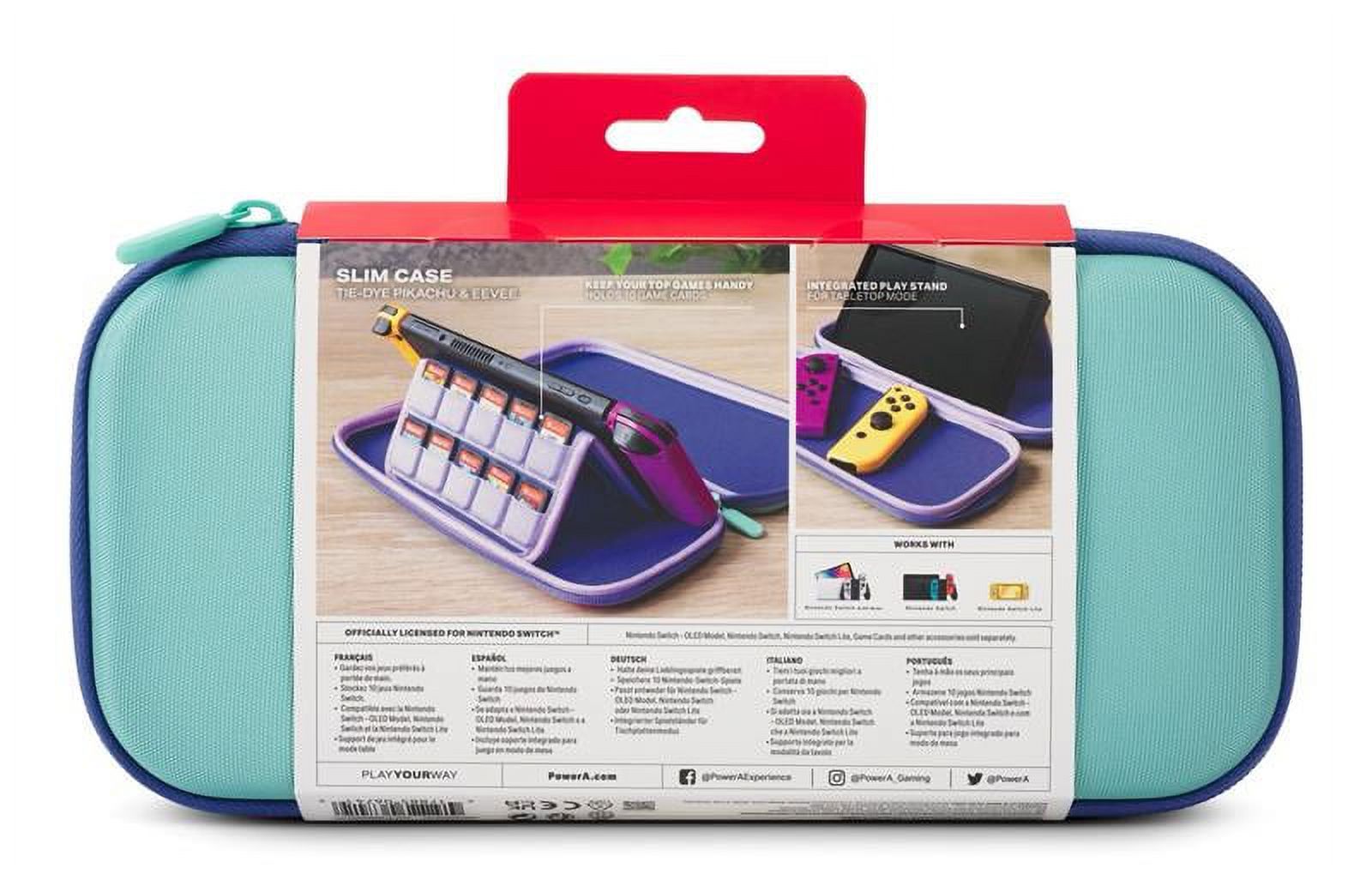 PowerA Slim Case Tie-Dye Pikachu & Eevee Nintendo Switch photo 2