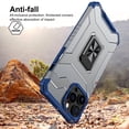 thumbnail image 5 of Dream Wireless  6.1 in. Air Armor Clear Protective Rugged Case with Shockproof Corners, Camera Cutout Protection & Magnectic Kickstand for iPhone 13 Pro, Blue, 5 of 8
