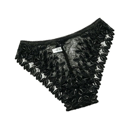 

wendunide pajama set for women New Hot Panties For Women Seeing Through Low Waist Lace Skinny Panties Black M