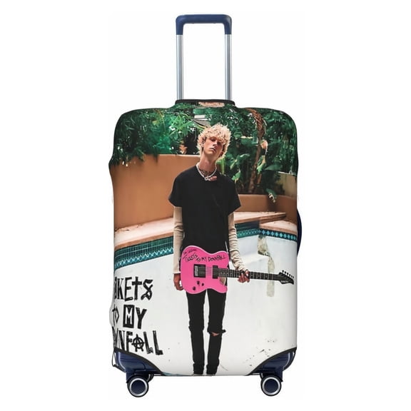 Cover Album Mgk Luggage Cover Approved Travel Suitcase Protector Elastic Washable Baggage Covers For 25-28 Inch Luggage