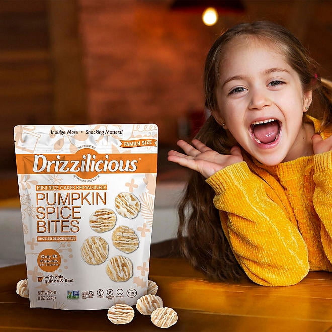 Drizzilicious Pumpkin Spice Mini Rice Cakes