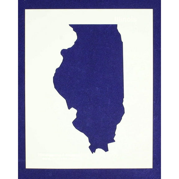 State of Illinois Stencil 14 Mil 8" X 10" Painting /Crafts/ Templates