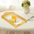 thumbnail image 1 of Bandeja para servir, tocador, comedor, plato de entretenimiento, MESA CENTRO de MESA, fiesta, comer, cena, organizador rectangular para mesa de centro 30x50x4cm, 1 of 8