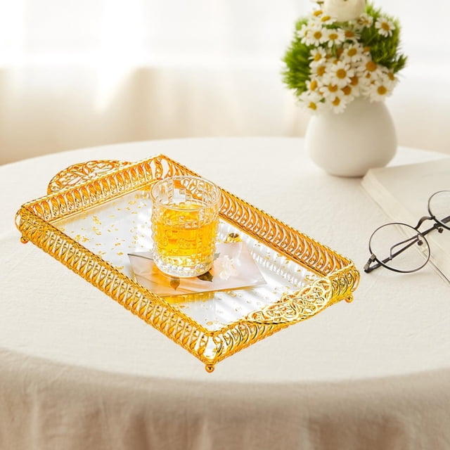 Bandeja para servir, tocador, comedor, plato de entretenimiento, MESA CENTRO de MESA, fiesta, comer, cena, organizador rectangular para mesa de centro 30x50x4cm