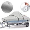 thumbnail image 4 of Housse de Bateau Yacht Protection Extérieure Imperméable Résistant Argent Réfléchissant Tissu Oxford 300D - Smashing Durable et Résistant à la Déchirure S'Adapte à V-Coque Tri-Coque Runabouts et Barques 17-19FT, 4 of 7