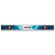 Shazam! Movie Logo 12 Inch Standard and Metric Plastic Ruler