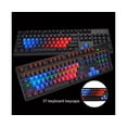 thumbnail image 4 of 37-Key Blue-Red Gradient Backlight PBT Keycaps Mechanical Keyboard DIY Caps for PC Computer - Blue Red, 4 of 5