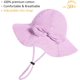 thumbnail image 2 of Baby Girl Sun Hat with UPF 50+ Outdoor Adjustable Beach Hat with Wide Brim Bucket Hats, 2 of 5