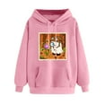 thumbnail image 4 of Guieoi Jackets for Women Clearance under $10.00 Women's Fashion Sportswear Hooded 2025 And Winter Clothing Long Sleeved Hooded Sweatshirt Sweatshirt Pink Black*Friday/Cyber*Monday Clearance, 4 of 6