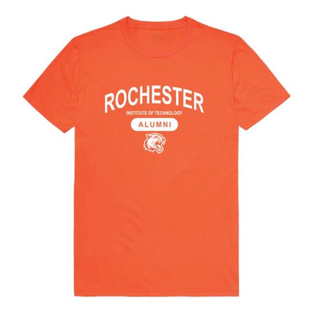 W Republic 559-370-ORN-01 T-Shirt pour Hommes Rochester Rit Tigers Alumni, Orange - Petit