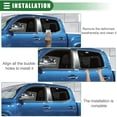 thumbnail image 4 of 1 Pair Rear Left and Right Door Window Belt Weatherstrip for Toyota Tacoma 2005-2015, 4 of 6