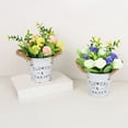 thumbnail image 4 of Simulation Flower Mini Ornaments Plastic Flower Table Floor Flower Potted Plant, 4 of 10