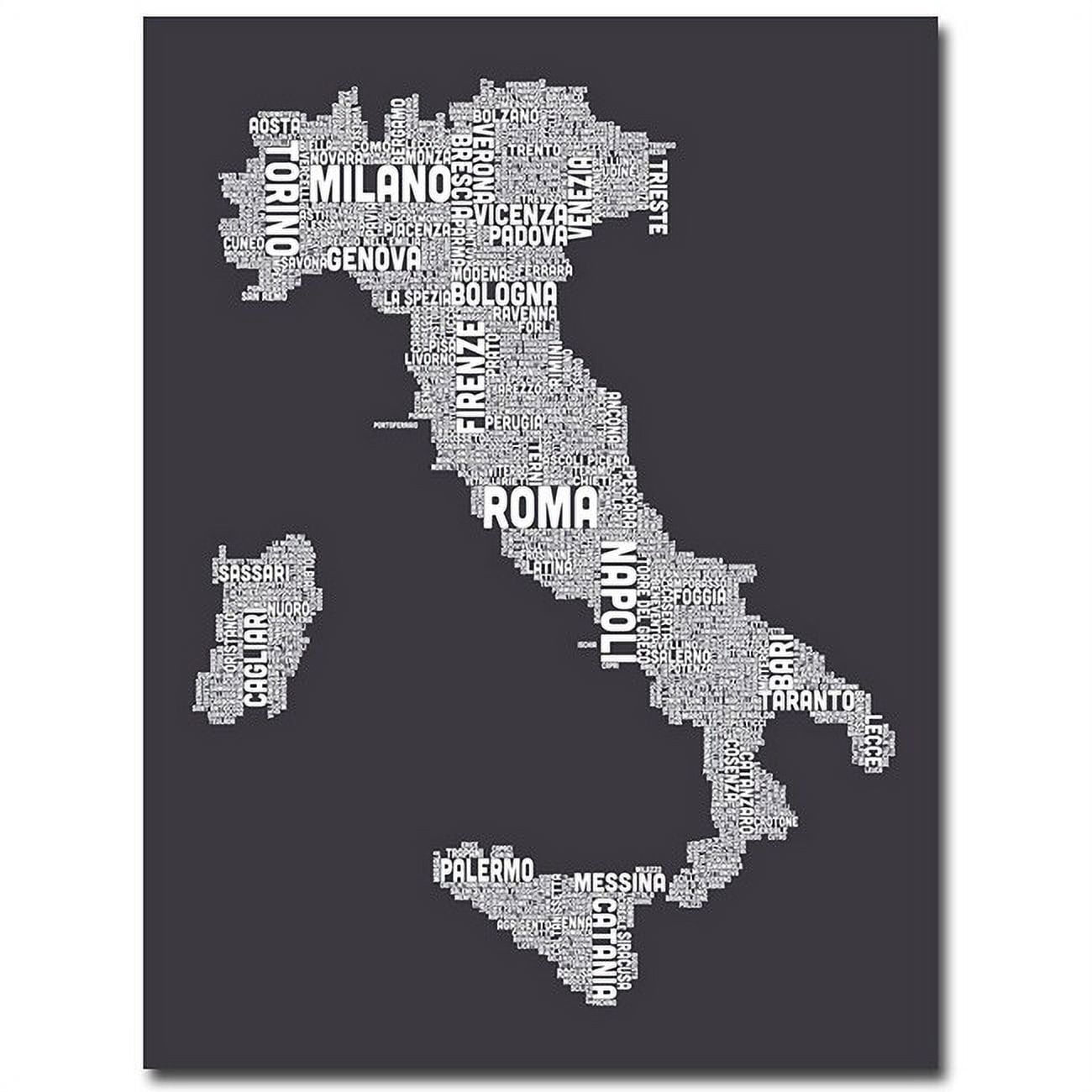 Trademark Art "Italy in Charcoal" Canvas Wall Art by Michael Tompsett