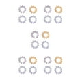 thumbnail image 2 of Wweixi Nipples Rings Fashionable Body Ornament Comfortable Convenient Piercing Durable Pedant Jewelries for Dressing Square 4 Pieces 5Set, 2 of 6