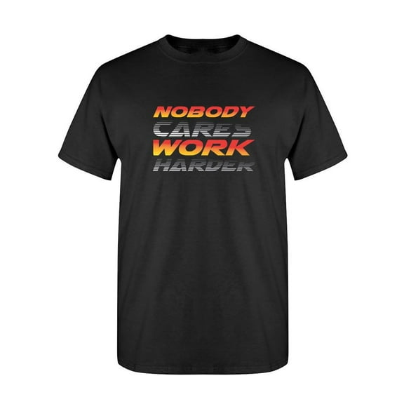 Work Harder Quote T-Shirt Men -SPIdeals Designs, Male x-Large