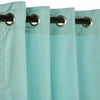 Sunbrella Canvas Glacier Outdoor Curtain with Nickel Plated Grommets 50 in. x 108 in.