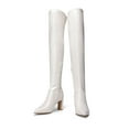 thumbnail image 6 of Dream Pairs Women's Over The Knee Stretch Boots Chunky High Heels Pointed Toe Fall Long Style, 6 of 6