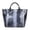 Style 1, variant on Retro Stripe Carrying Bag Fixed Length Shoulder Strap Lightweight (Coffee)