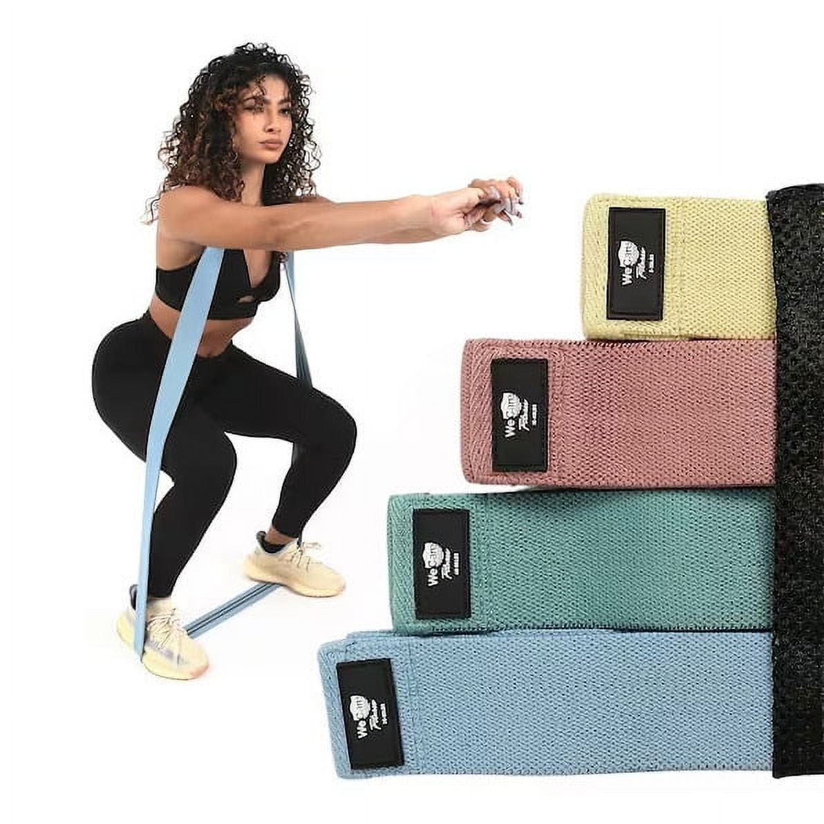 WeCare Full-Body Workout Resistance Bands 4-Pack Multi-Level Fitness Set